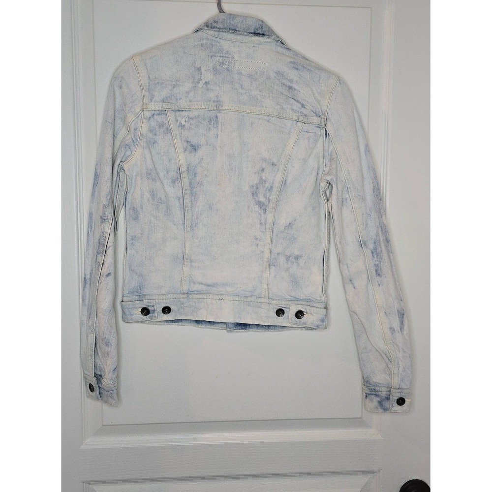 Big Star Light Blue Acid Wash Denim Jacket - Picture 3 of 5